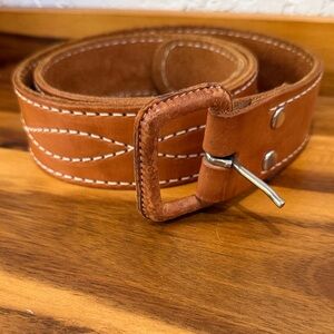 Tan Leather Western Style Belt